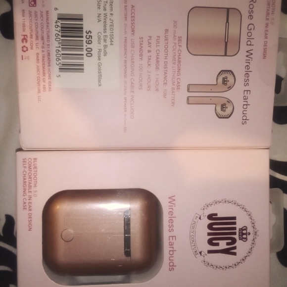 Juicy Couture Wireless Earbuds - Picture 1 of 2